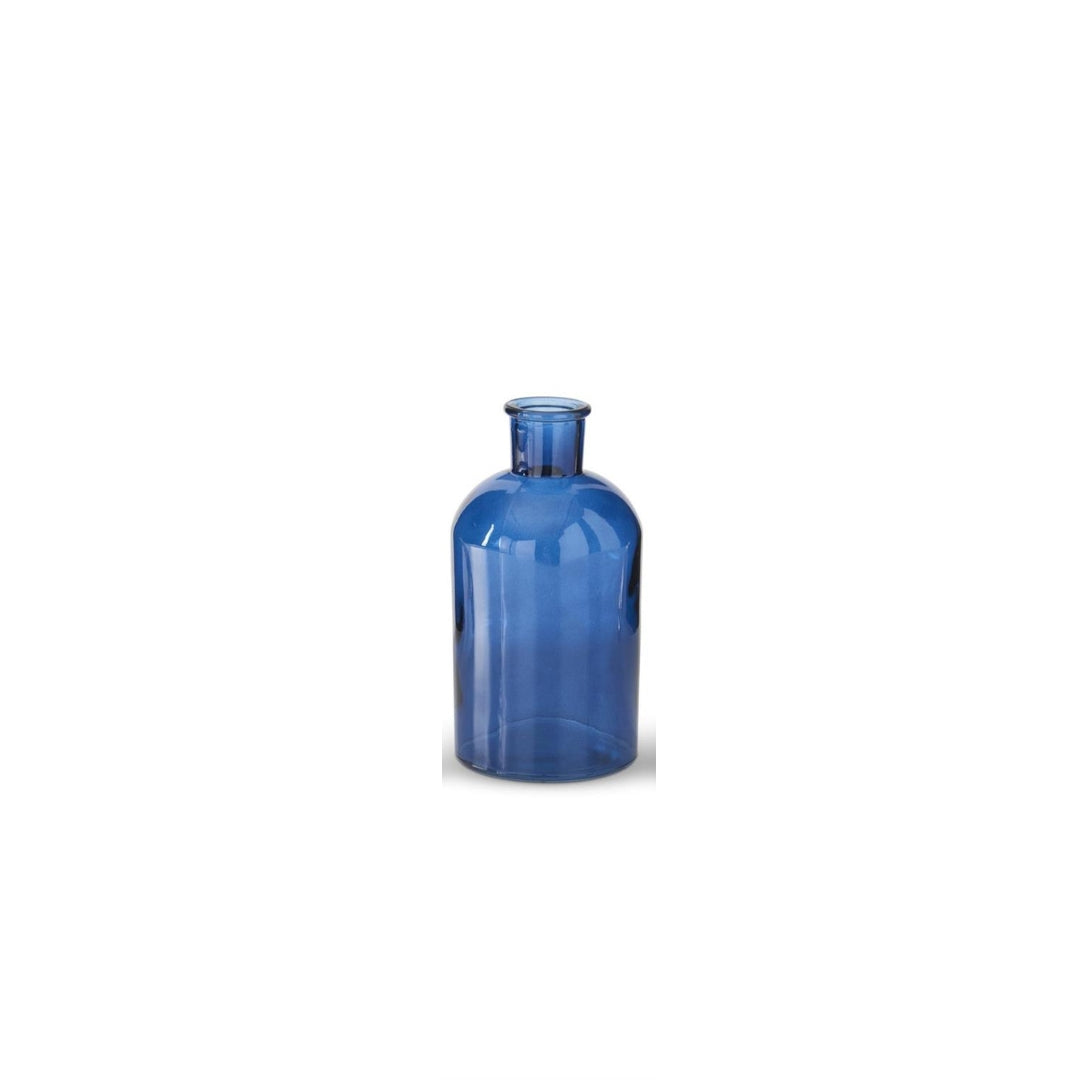 Blue Glass Bottle Vases