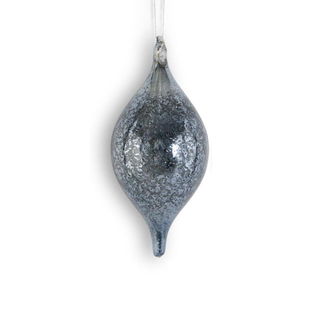 Dark Blue Mercury Glass Ornaments