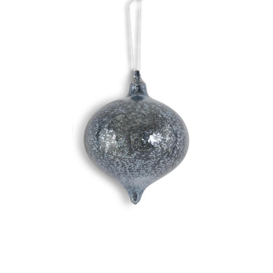 Dark Blue Mercury Glass Ornaments