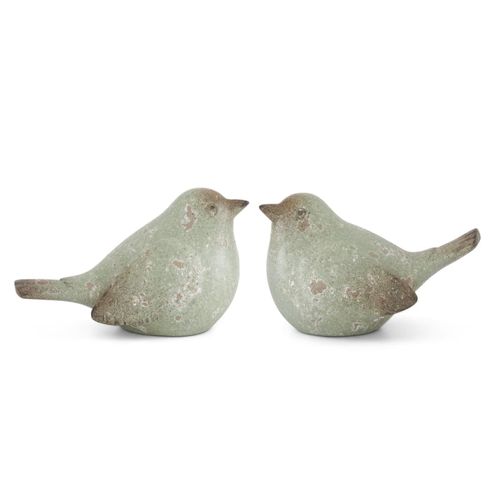 Green Terracotta Birds