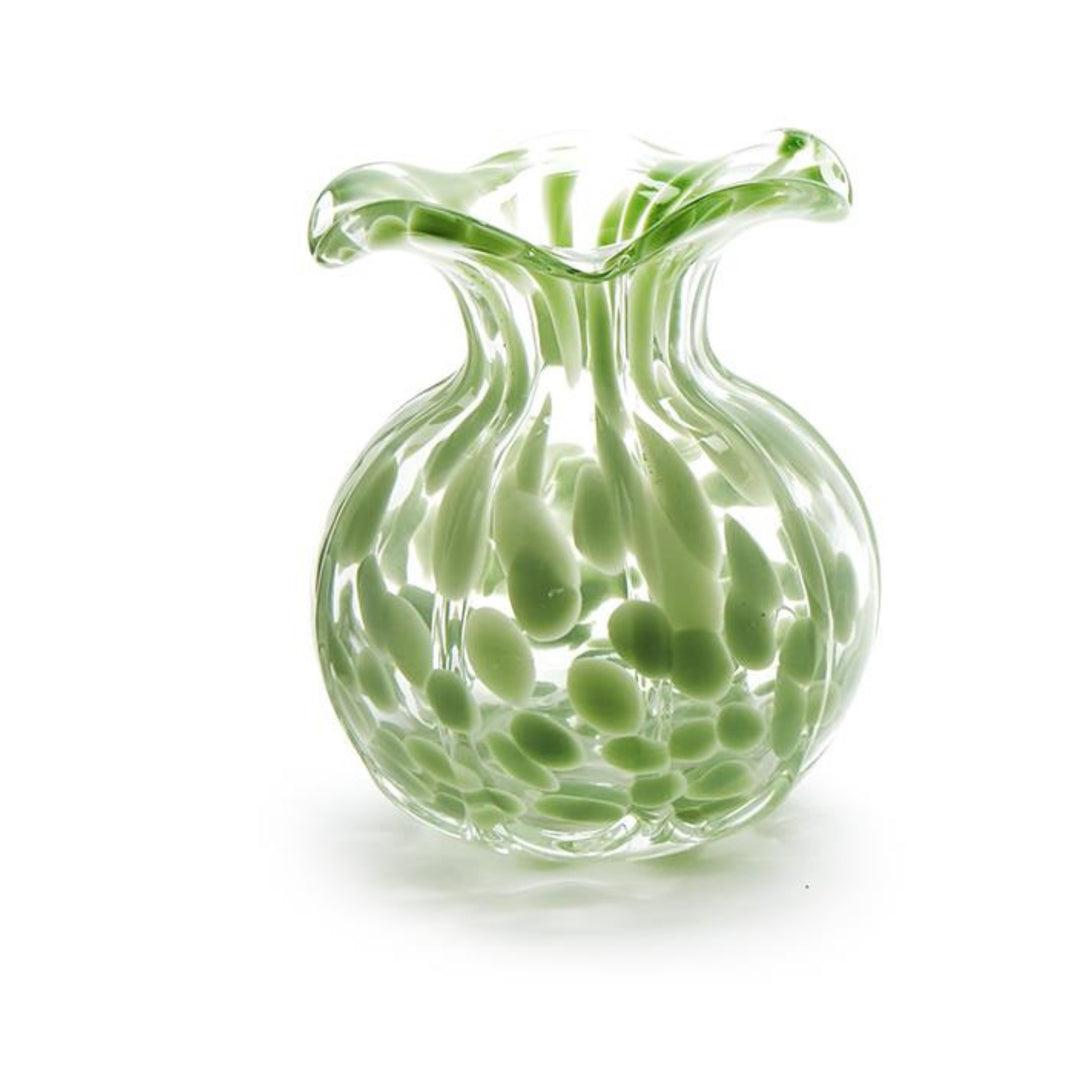 Ruffled Edge Spotted Vases