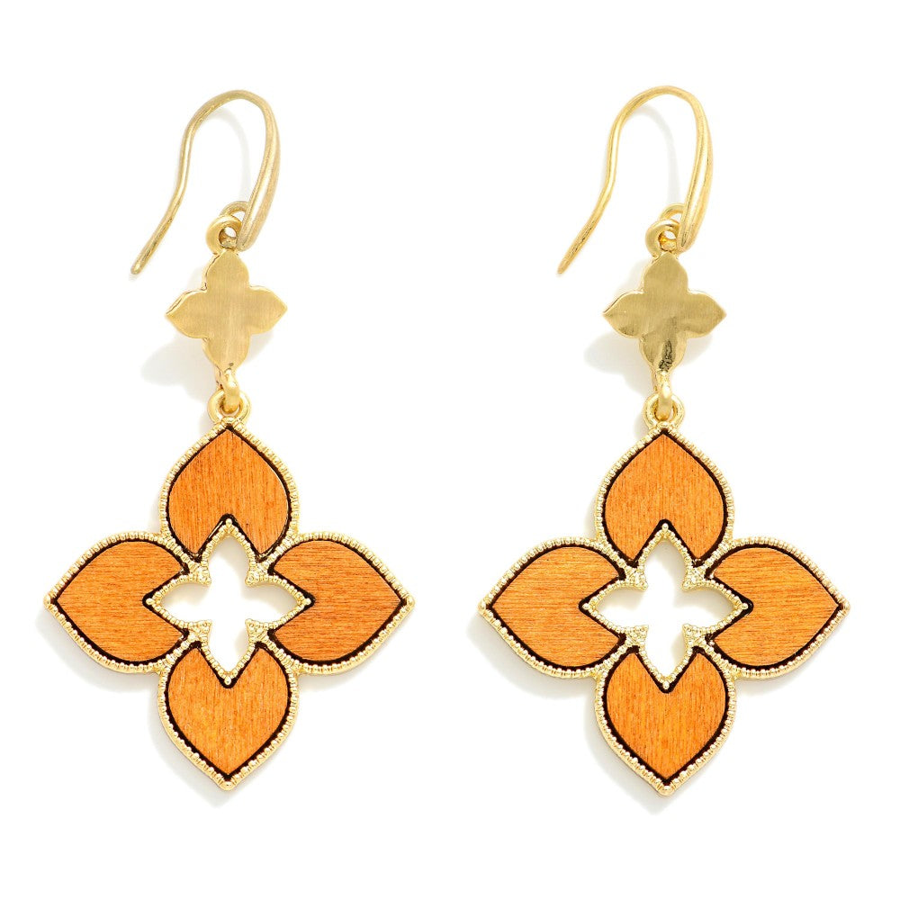 Linked Clover Drop Earrings