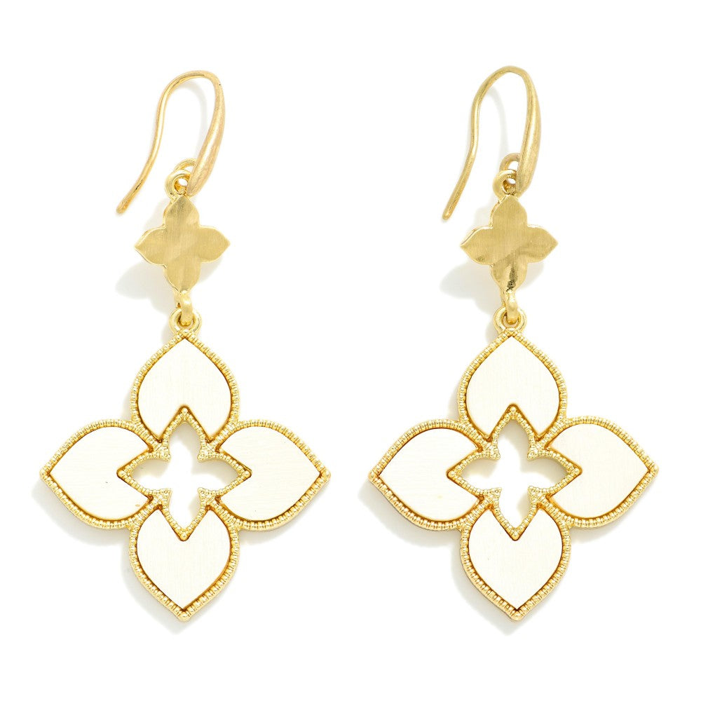 Linked Clover Drop Earrings