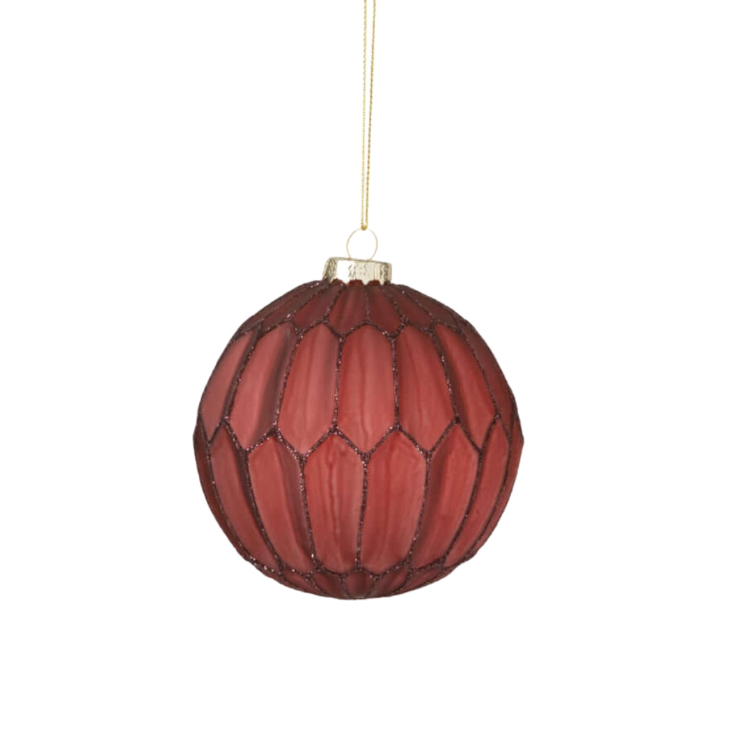 Faceted Ball Ornaments