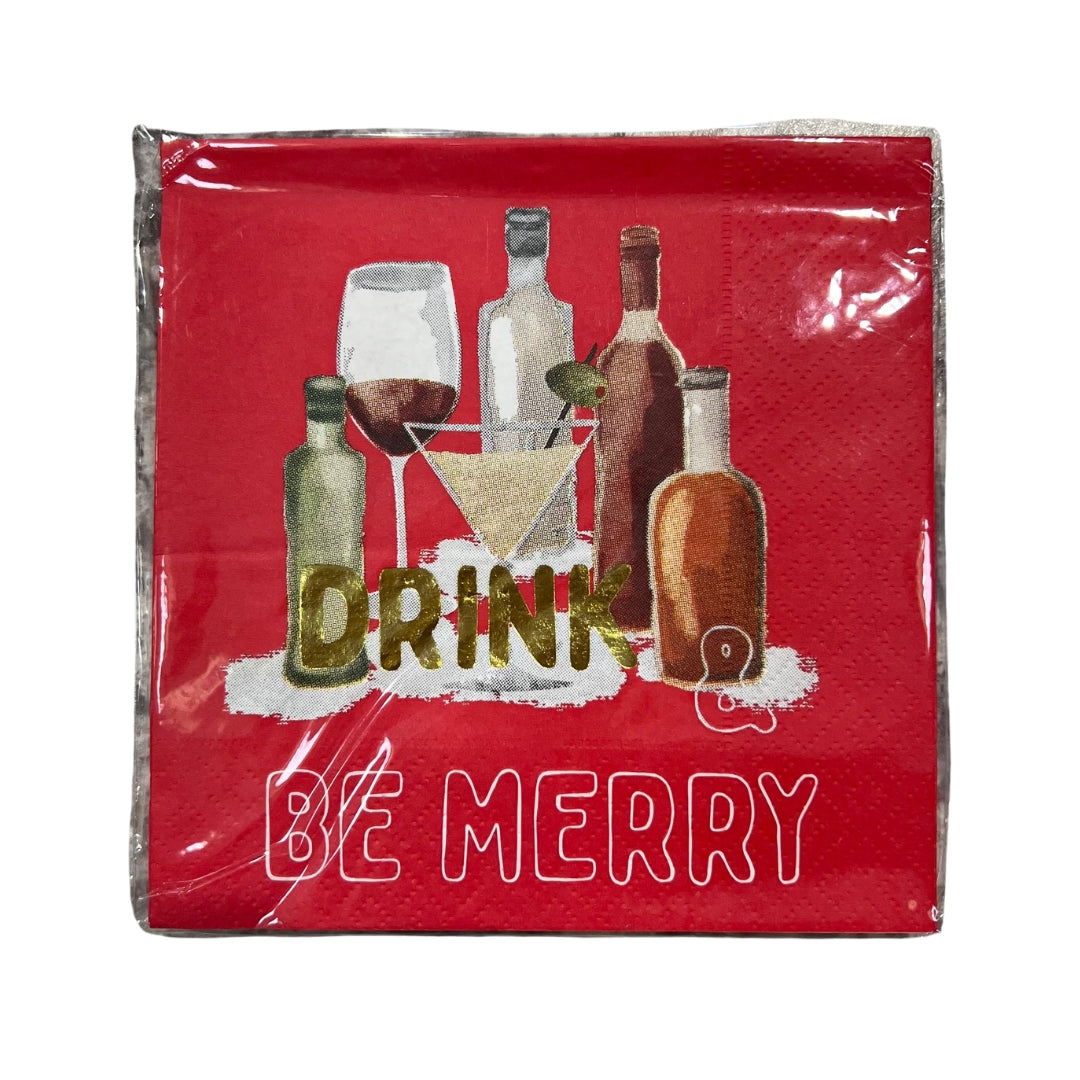 Holiday Bar Napkin Sets