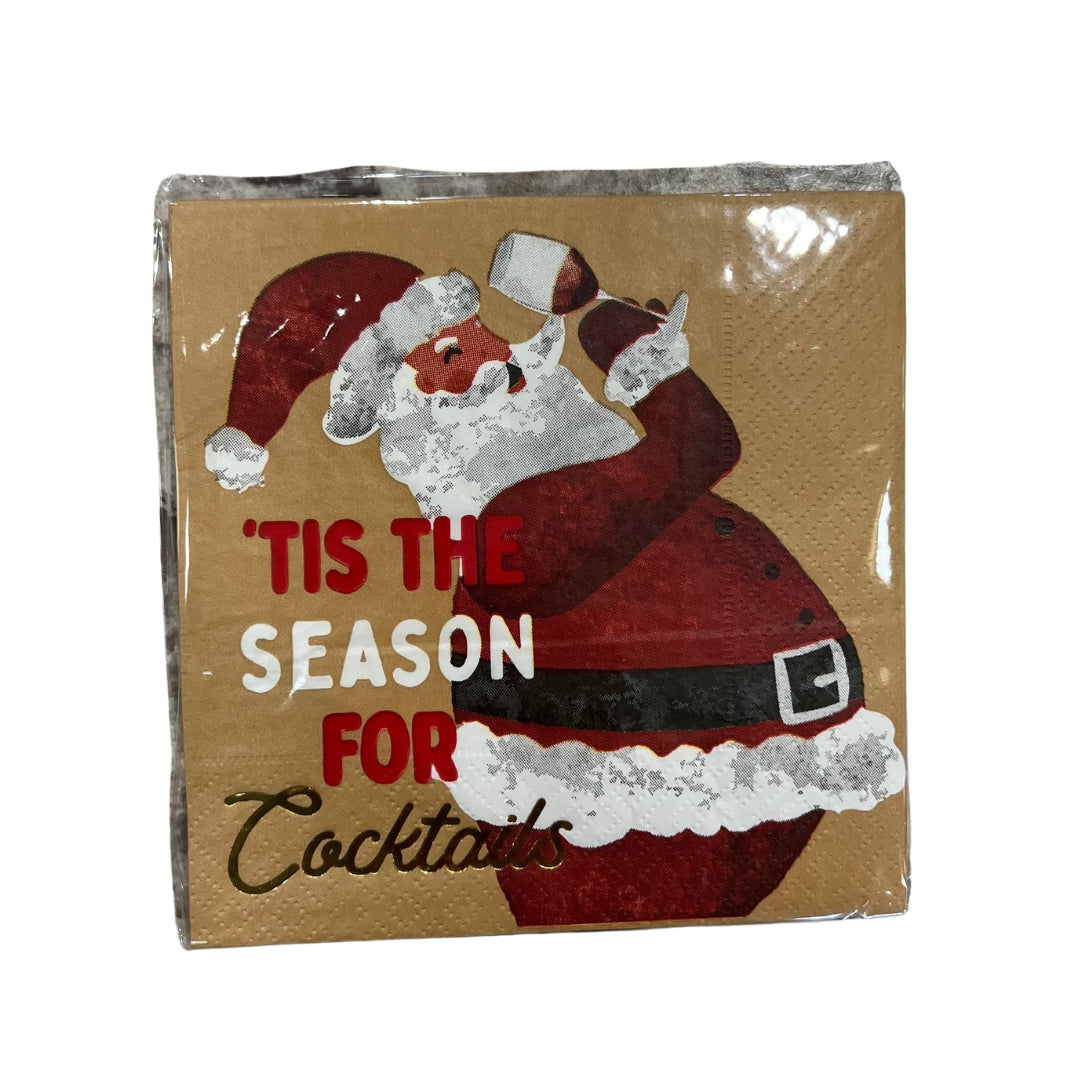 Holiday Bar Napkin Sets