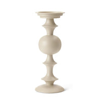 Ivory Matte Metal Candleholder