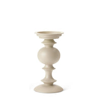 Ivory Matte Metal Candleholder