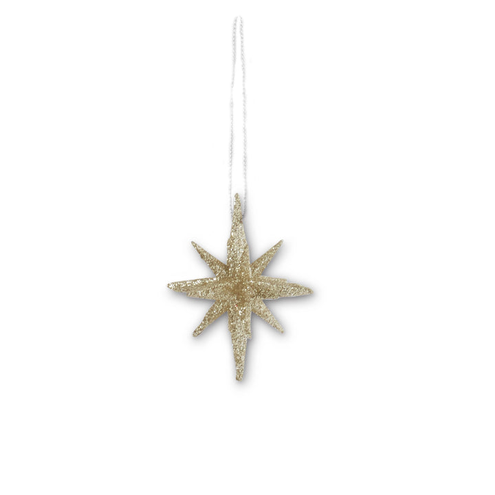 9 Point Glitter Star Ornament