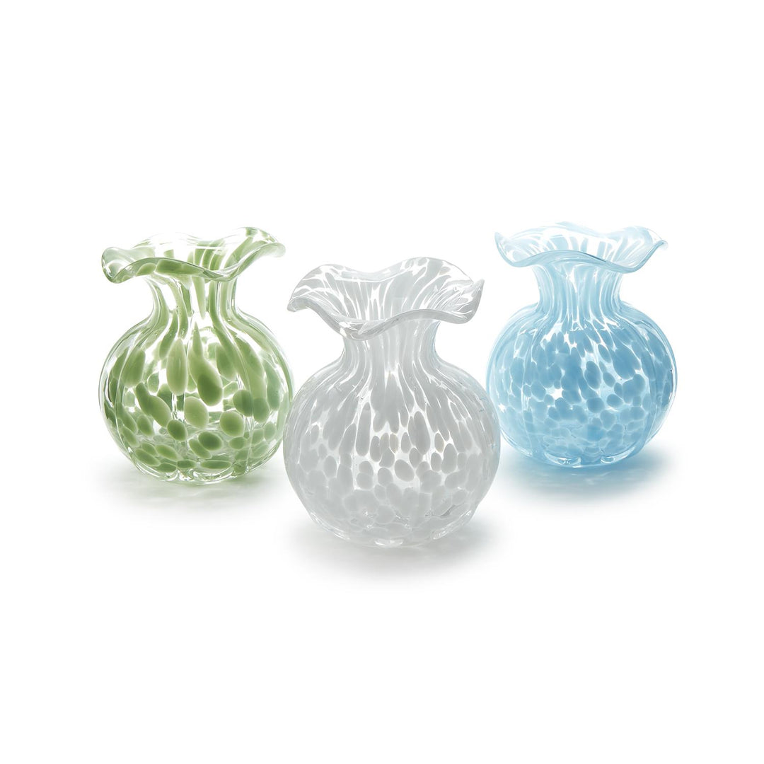 Ruffled Edge Spotted Vases