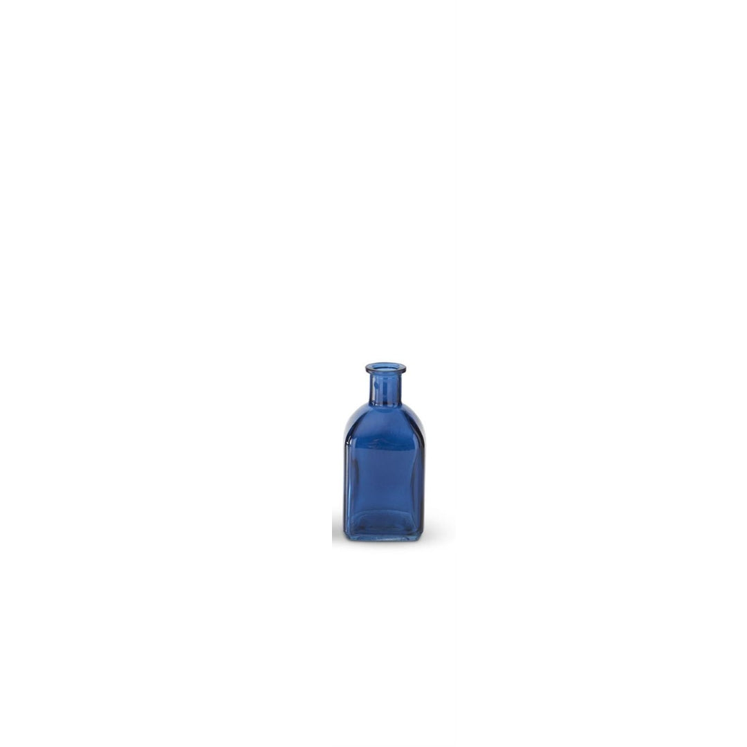 Blue Glass Bottle Vases