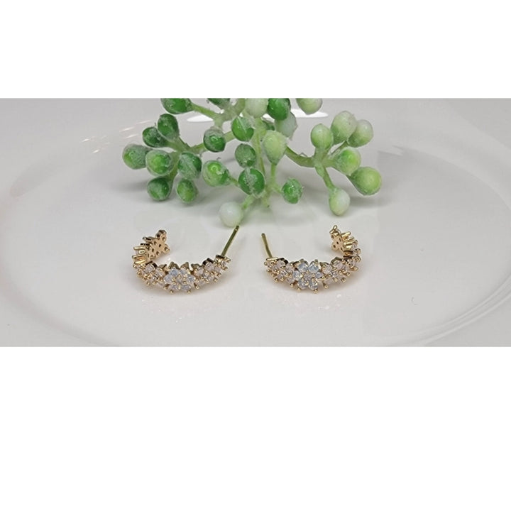 Mini Flower Hoop Earrings