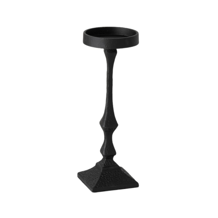 Iron Black Pillar Candle Holders