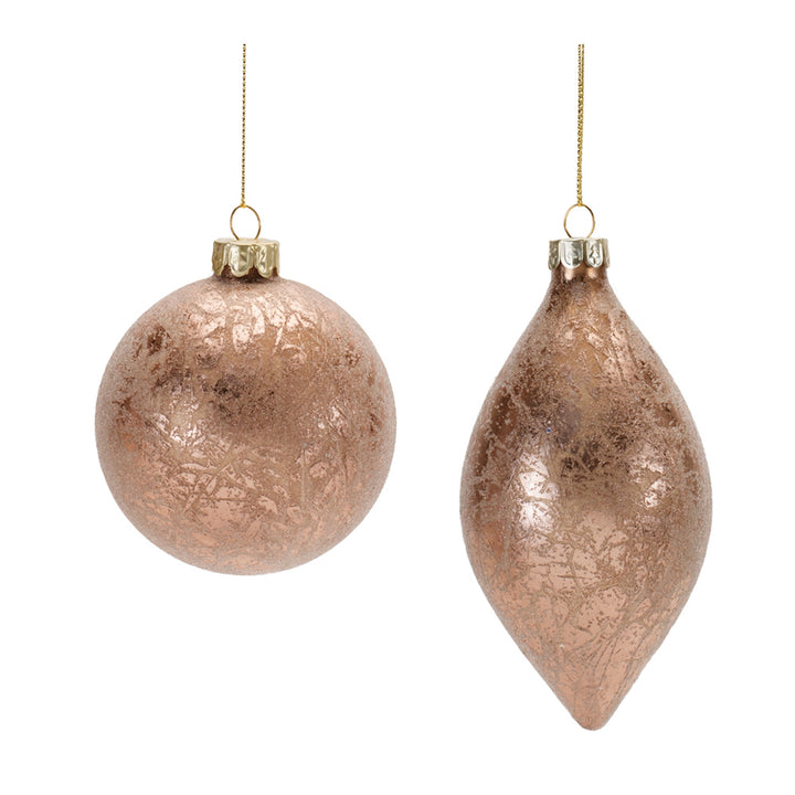 Rose Gold Leaf Ornament