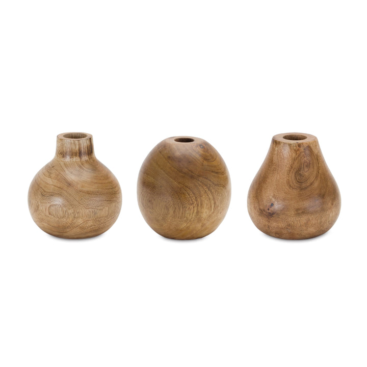 Wood Bud Vases