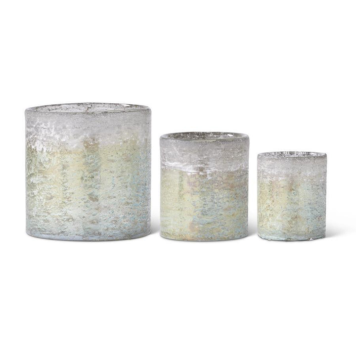 Light Green Matte Glass Vases