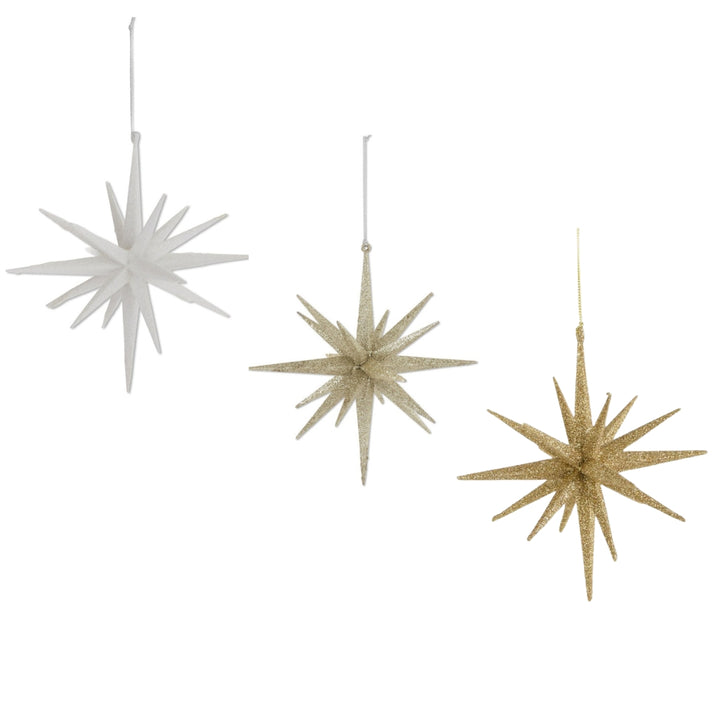 18 Point Glitter Star Ornament