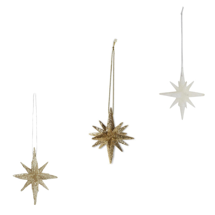 9 Point Glitter Star Ornament