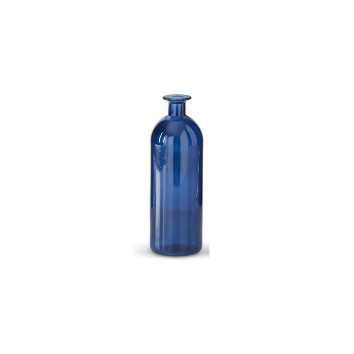 Blue Glass Bottle Vases