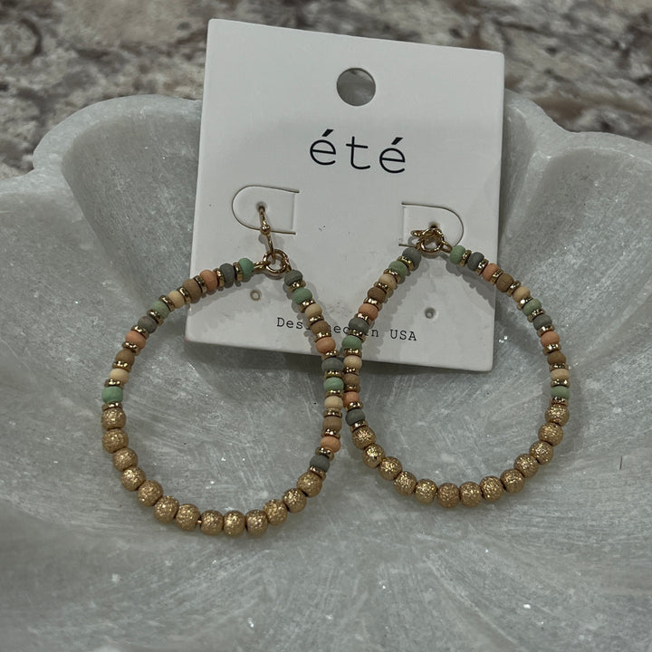 Beaded Teardrop Earrings