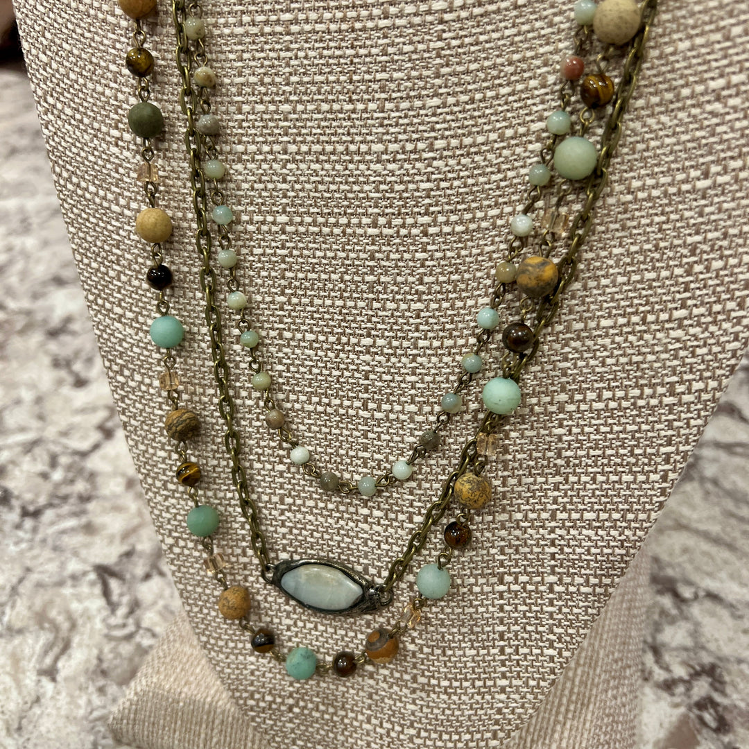 Layered Stone Necklaces