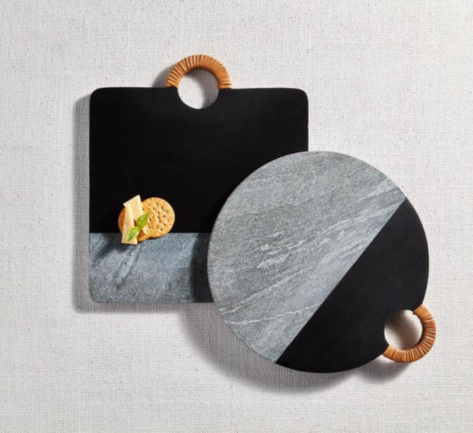 Black Wood and Marble Boards