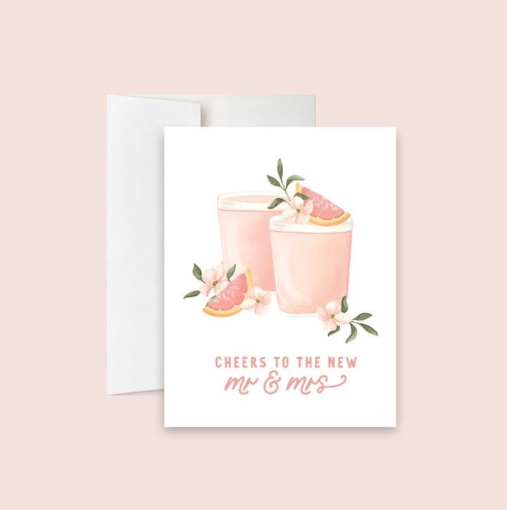 Cocktail Cheers- Wedding Greeting Card