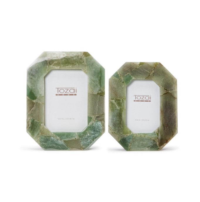 Green Quartz Octogon Photo Frames