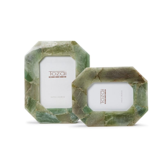 Green Quartz Octogon Photo Frames