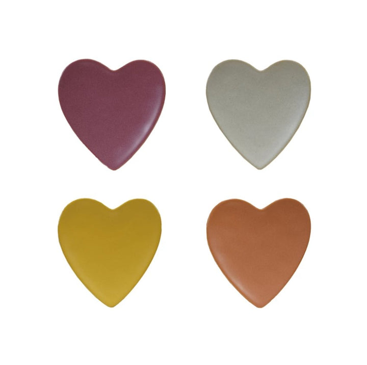 Matte Stoneware Heart Shaped Dish