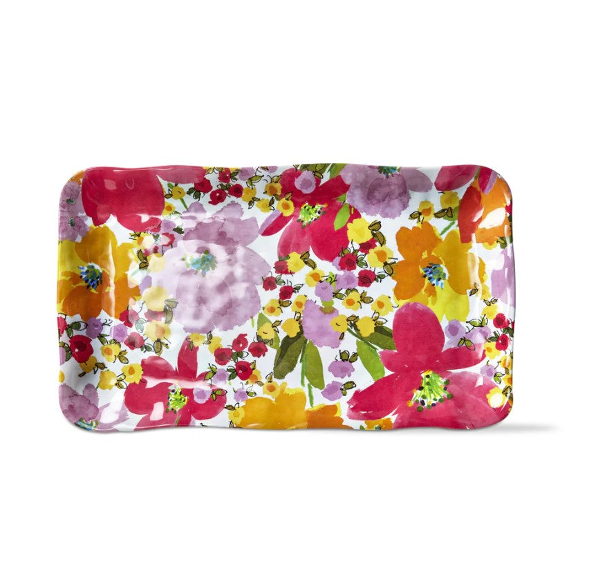 Springtime Floral Melamine Rectangular Platter