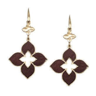 Linked Clover Drop Earrings