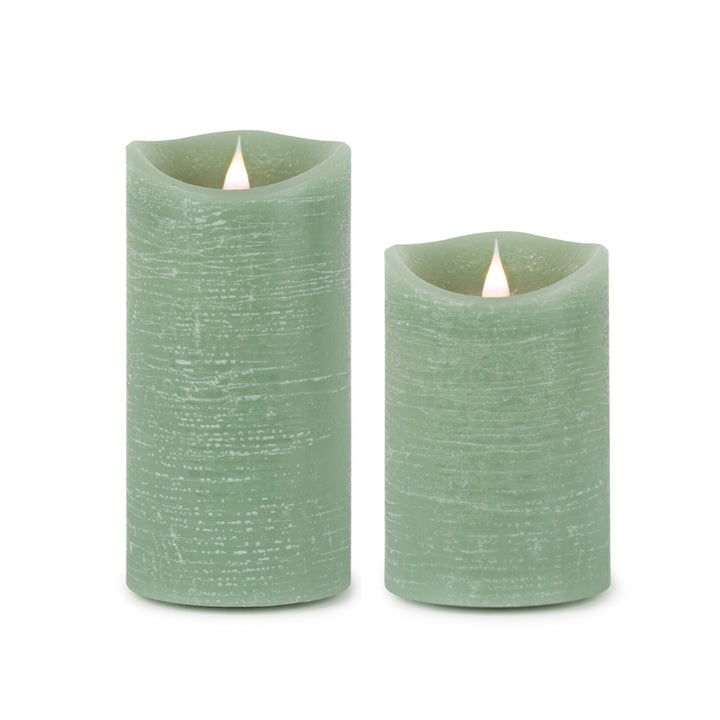 3.5" Light Green LED Candles