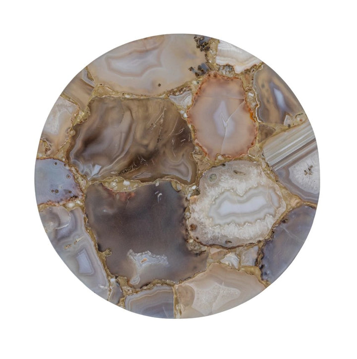 Multi-Color Agate Round Cheese Board