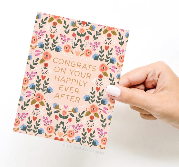 Congrats On Your Happily Ever After Greeting Card