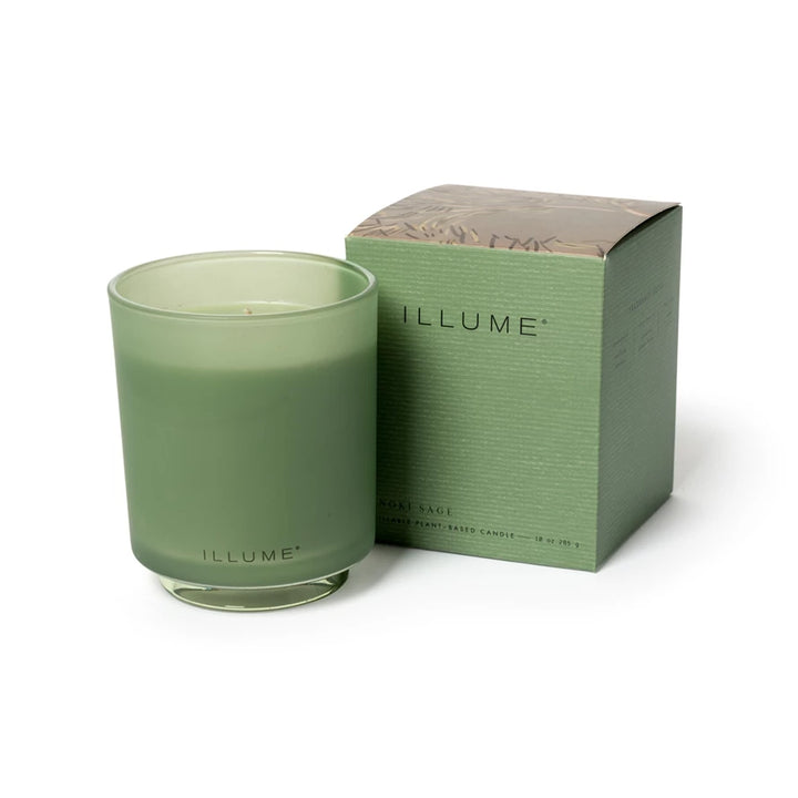 Hinoki Sage Refillable Boxed Glass Candle