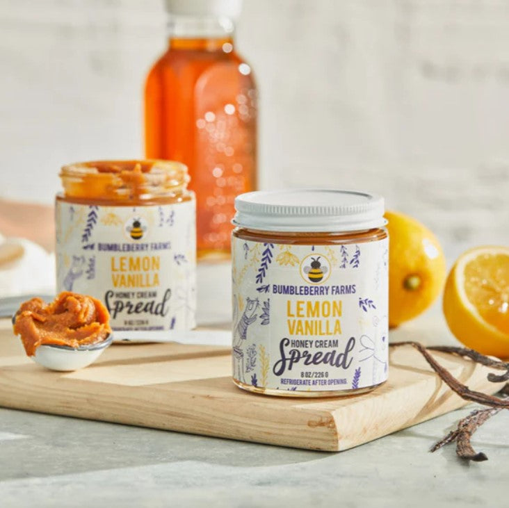 Lemon Vanilla Honey Cream Spread