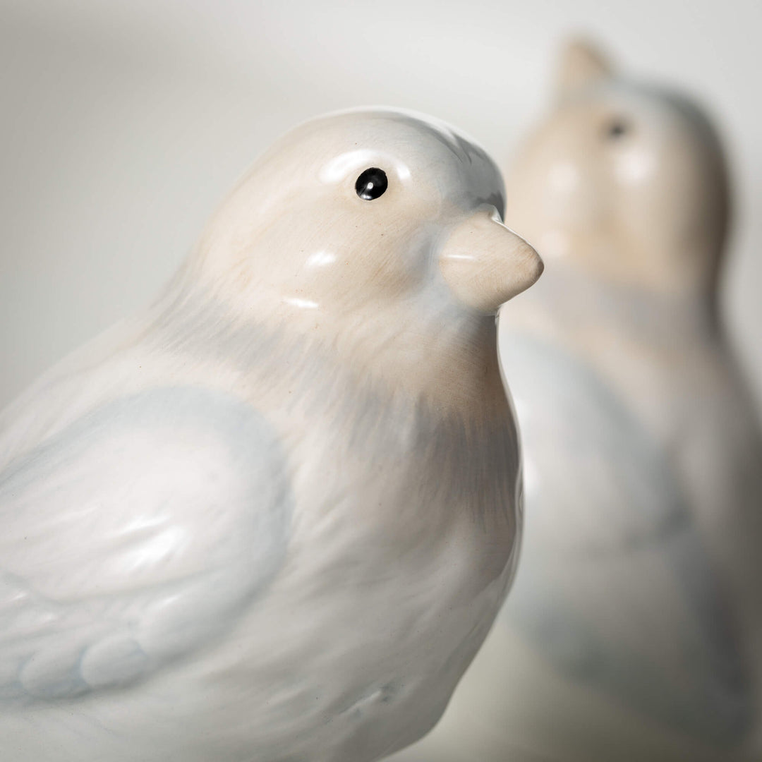 Blue & Gray Ceramic Birds