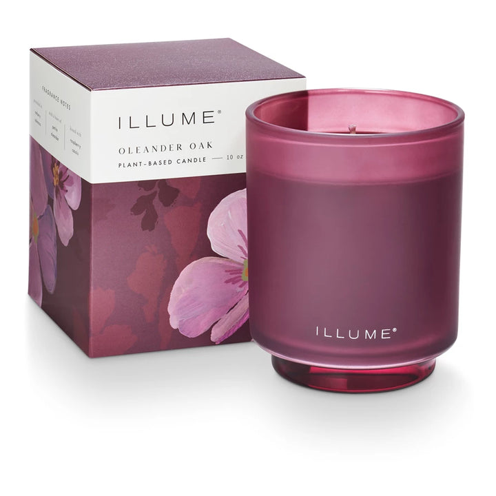 Oleander Oak Refillable Boxed Glass Candle