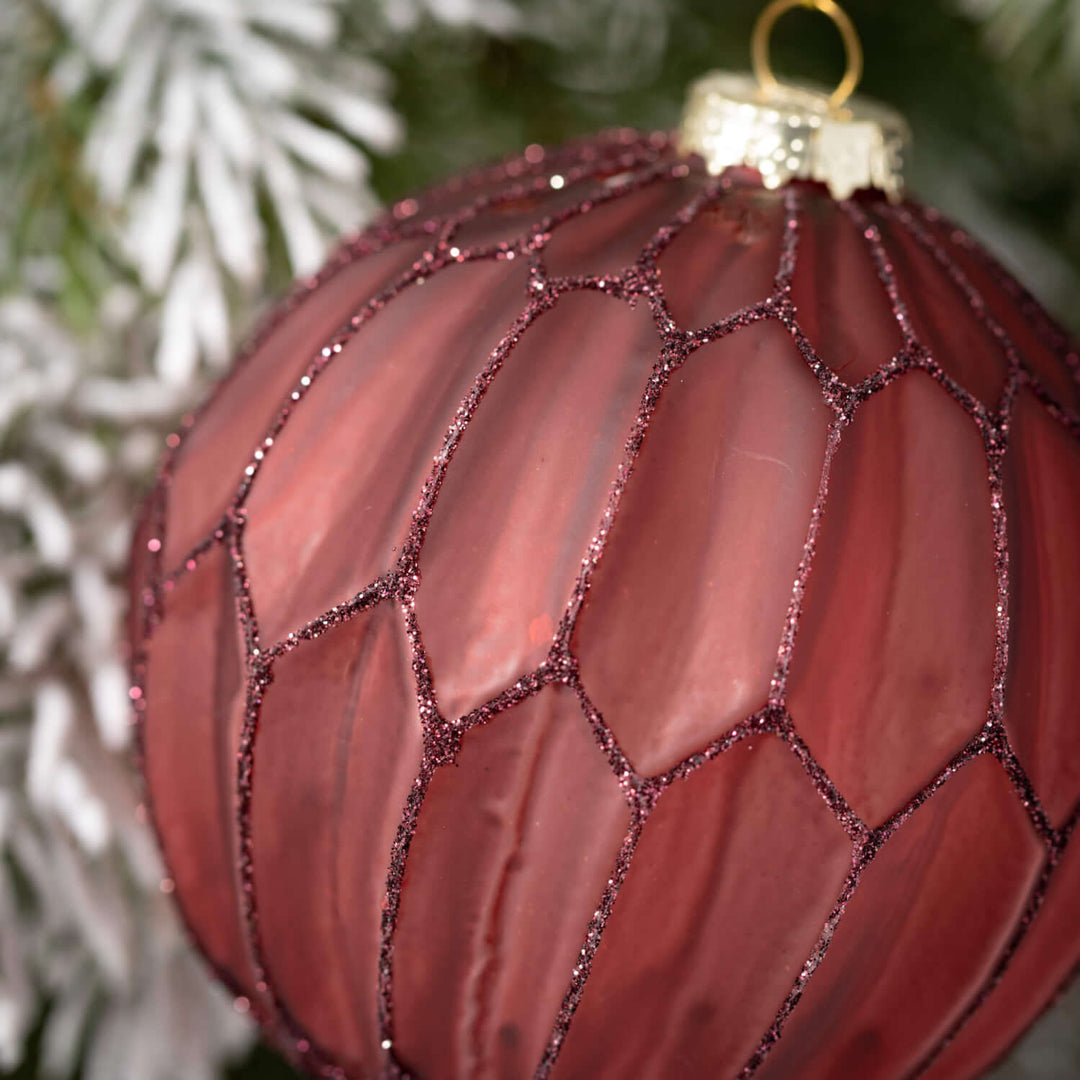 Faceted Ball Ornaments