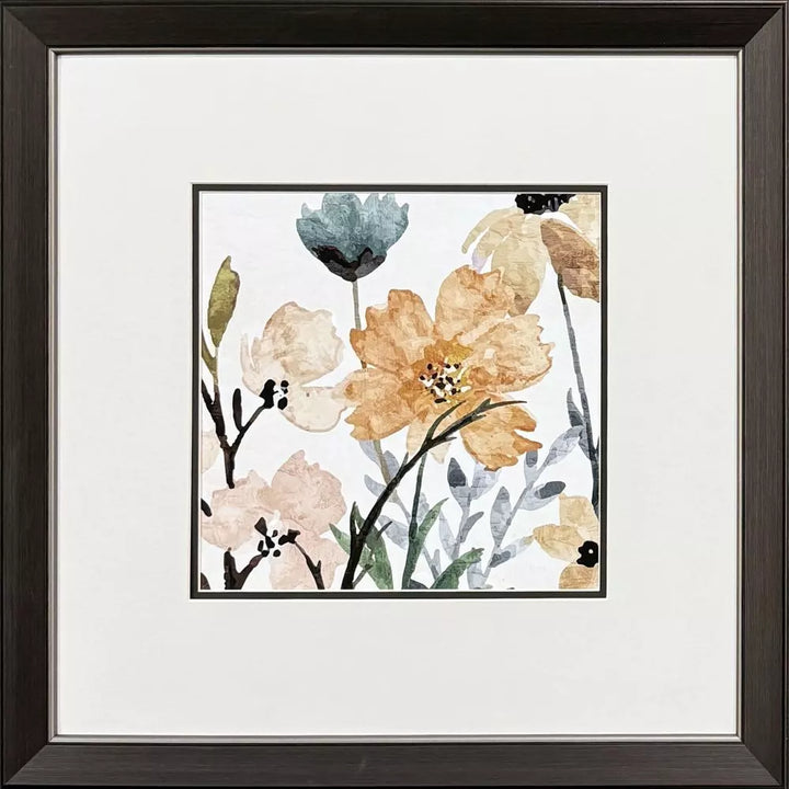 Wildflower Square Framed Wall Art