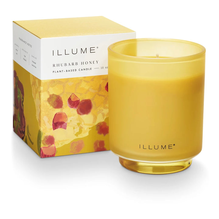 Rhubarb Honey Refillable Boxed Glass Candle