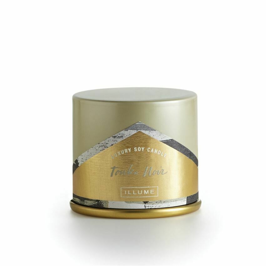 illume demi vanity tin candle tonka noir