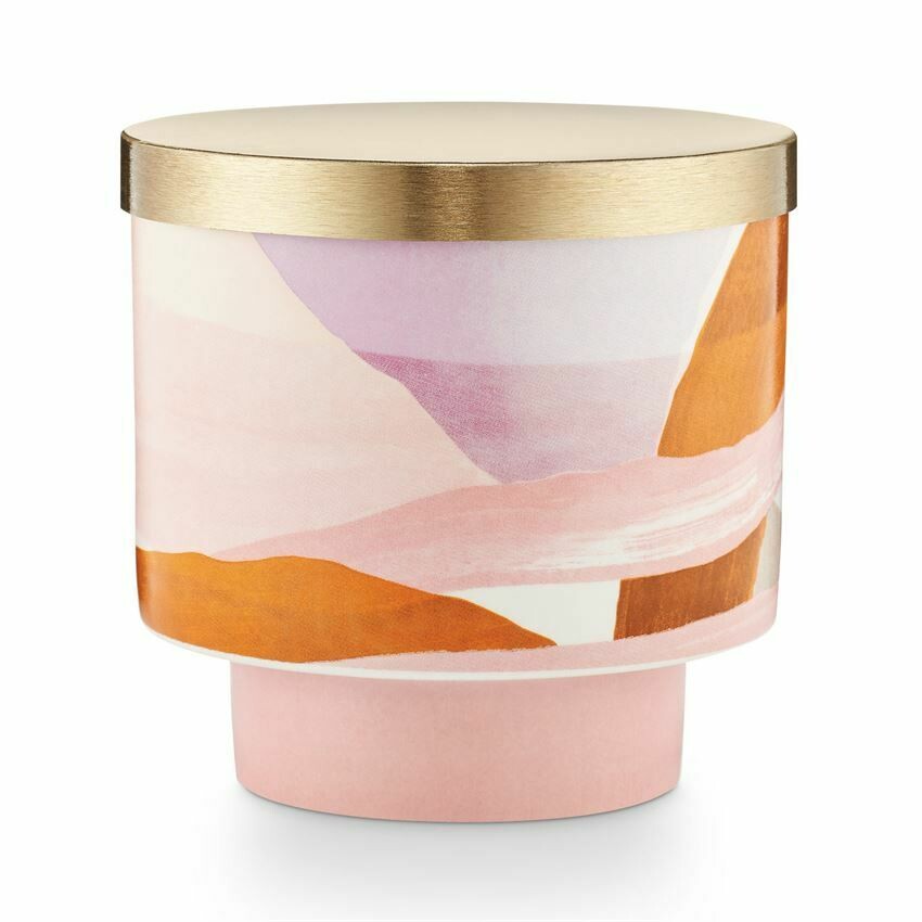 illume lidden ceramic candle coconut milk mango