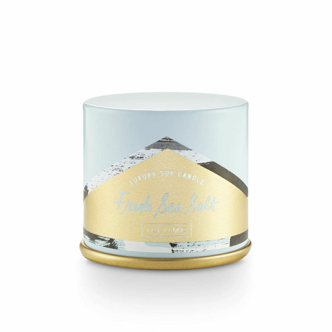 illume demi vanity tin candle fresh sea salt