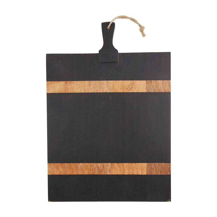 Black & Wood Stripe Board