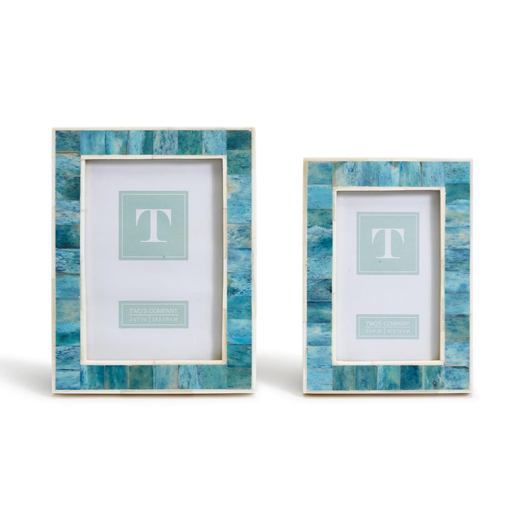 Blue Watercolor Photo Frames