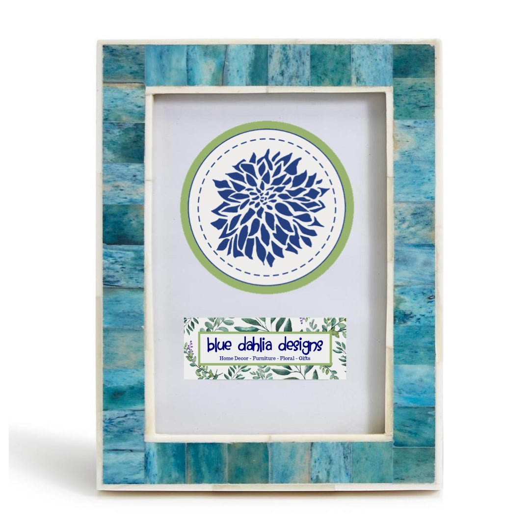 Blue Watercolor Photo Frames