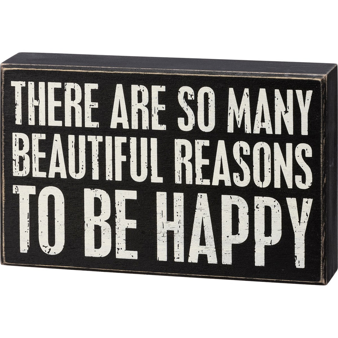 Beautiful Reasons Box Sign