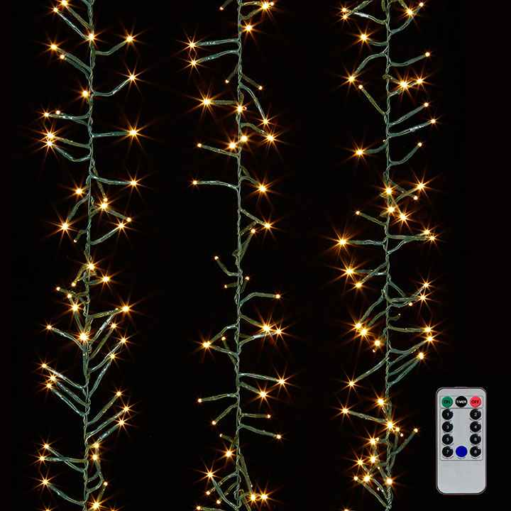 Cluster White Light Garland